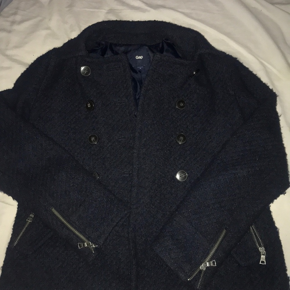 GAP** Navy Blue Waist length pea coat